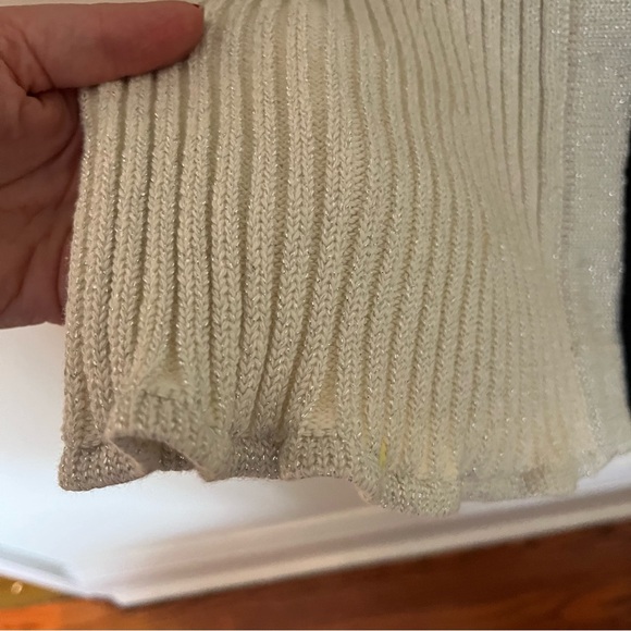 Self-Portrait Cream Knit Mini Dress - size small - Picture 13 of 16